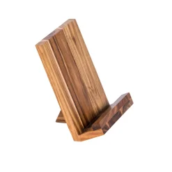 CASA Acacia Lux Atril De Cocina Soporte Tableta Natural