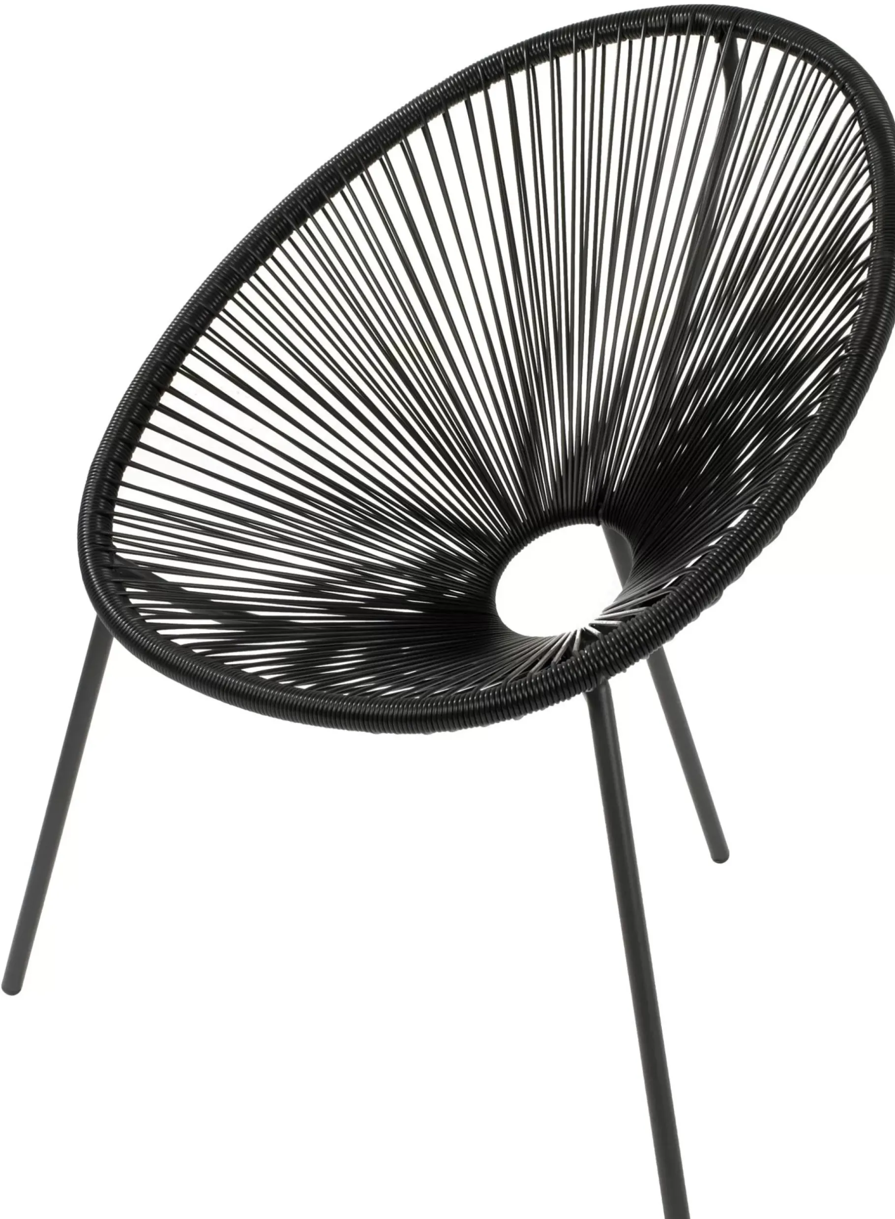 CASA Acapulco Silla Lounge Negro