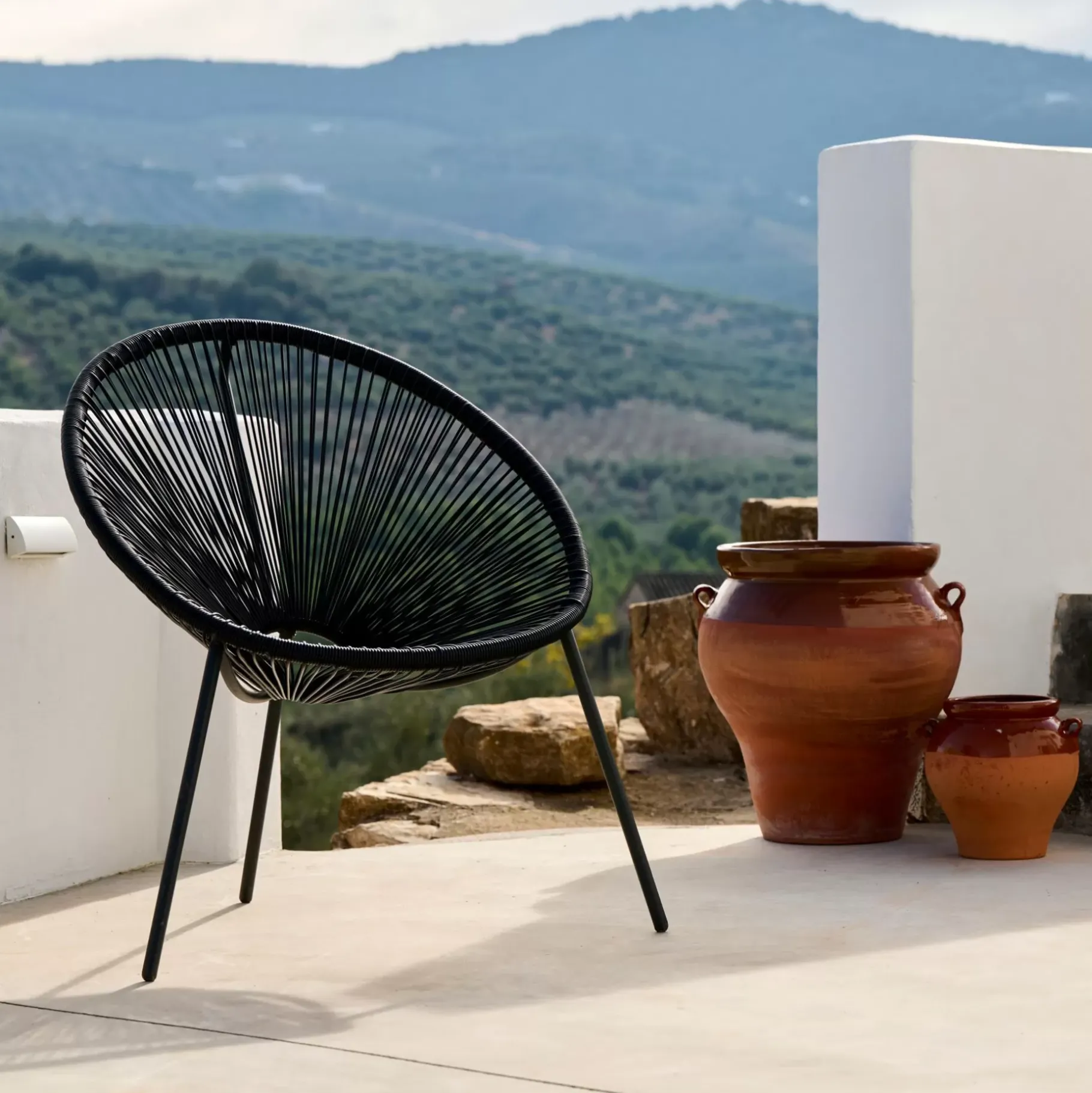 CASA Acapulco Silla Lounge Negro