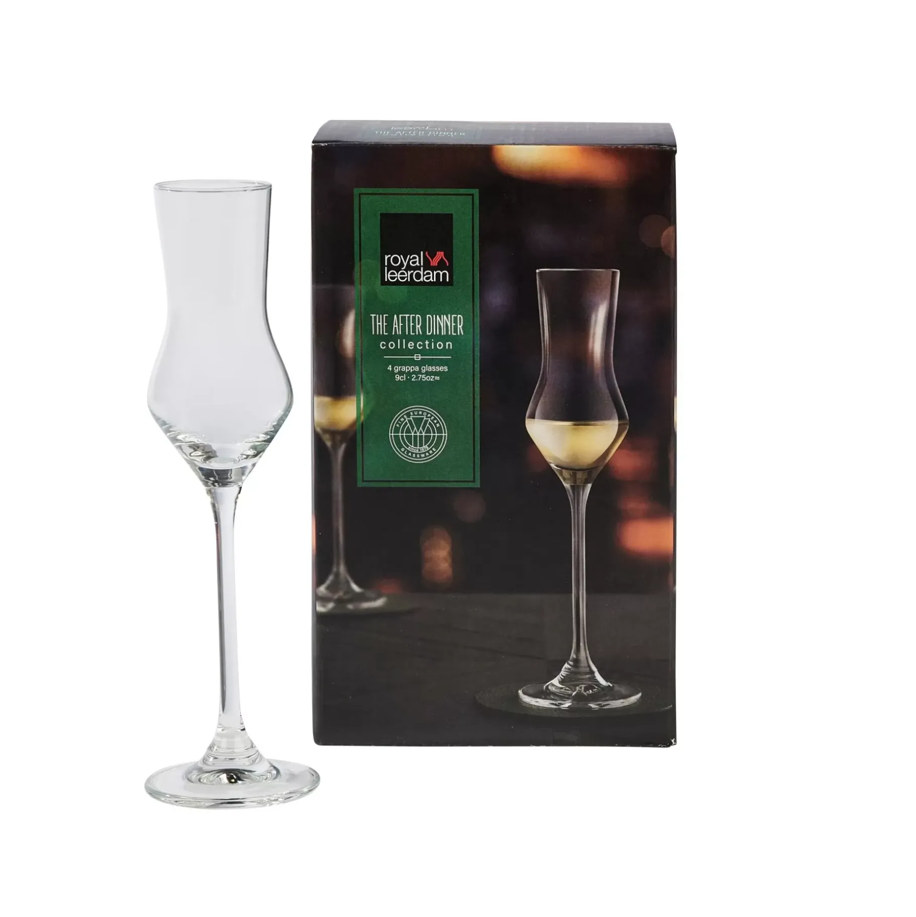 CASA After Dinner Copas De Grappa Juego De 4 Transparente