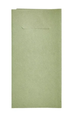 CASA Airlaid Servill./Cubiert. Juego De 12 Verde Oliva