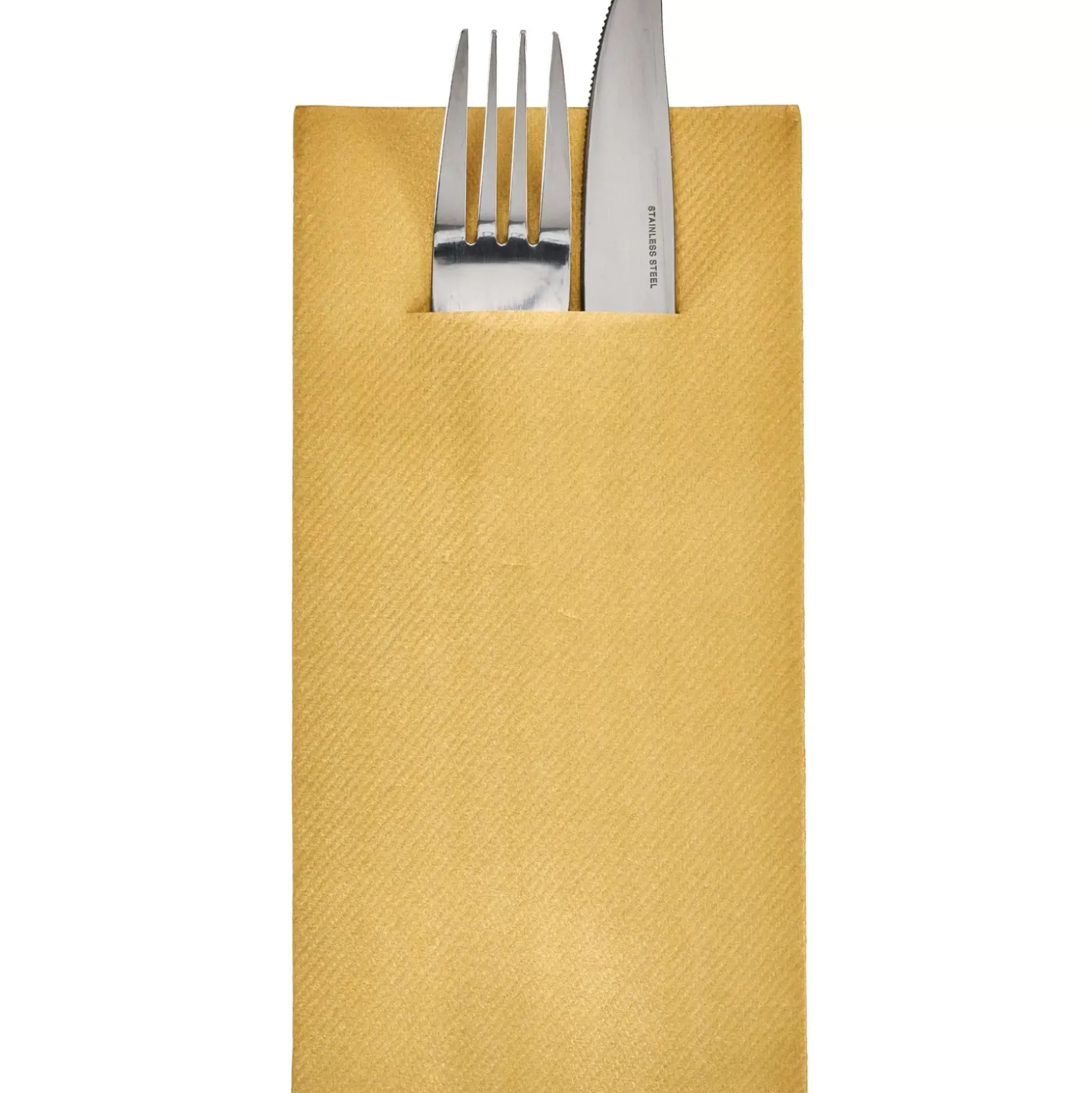 CASA Airlaid Servilletas/Cubiert. Juego De 12 Dorado