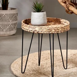 CASA Akela Mesa Auxiliar Negro, Natural