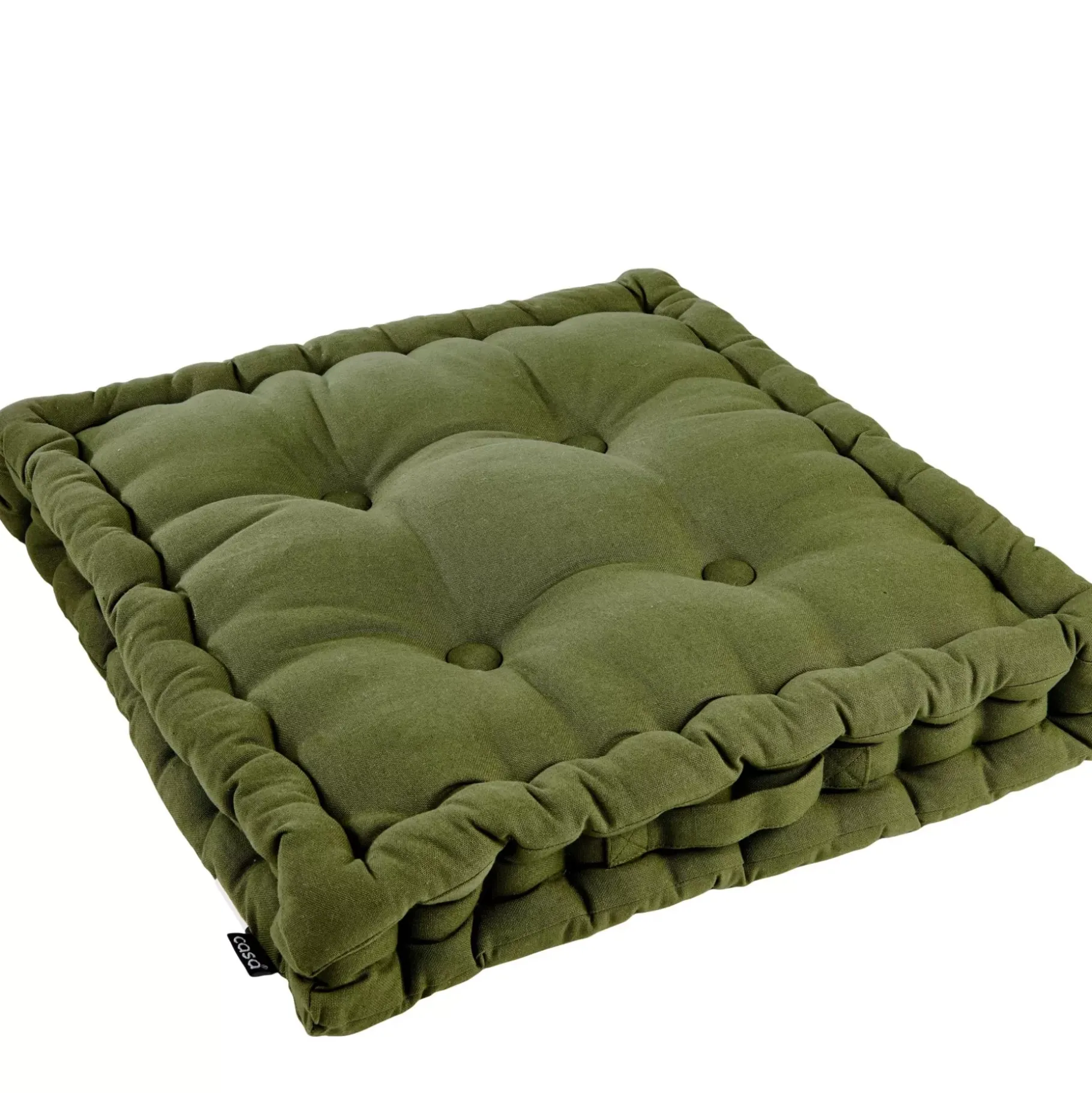 CASA Alda Cojin Colchon Verde Oscuro