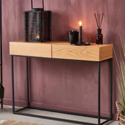 CASA Alma Consola Negro, Natural