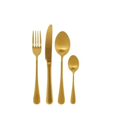 CASA Axelle Cubierto De 16 Piezas Dorado