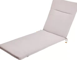 CASA Azur Cojines De Jardín Para Tumbona Gris Claro