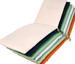 CASA Azur Cojines De Jardín Para Tumbona Gris Claro