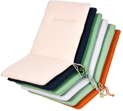 CASA Azur Cojines De Jardín Para Silla Pleg Negro