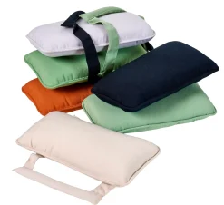 CASA Azur Cojines De Jardín Reposacabezas Negro