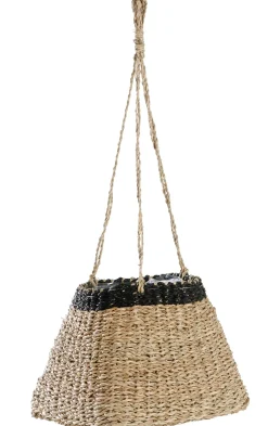 CASA Baku Macetero Colgante Negro, Natural