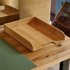 CASA Bamboo Caja Para Cartas Natural