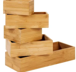 CASA Bamboo Organizador Para Cajon Natural