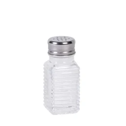 CASA Basic Salero Y Pimentero Plateado, Transparente