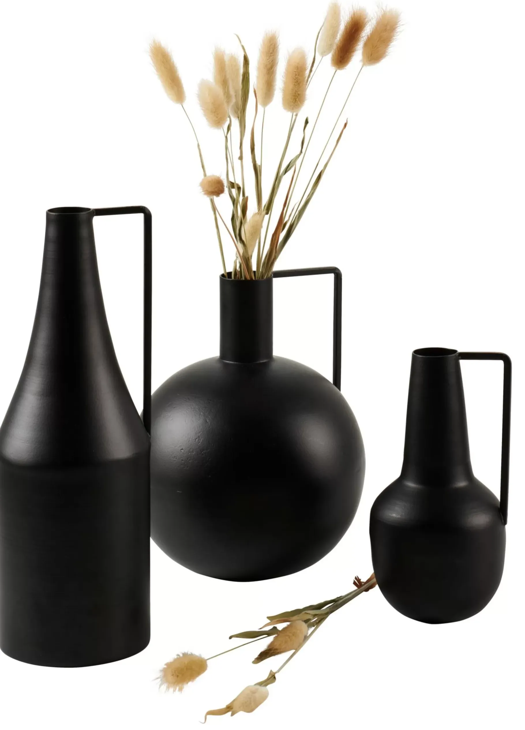 CASA Basta Florero Esferico Negro