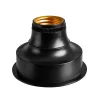 CASA Bati Soporte Lamprar Pila E27 Negro