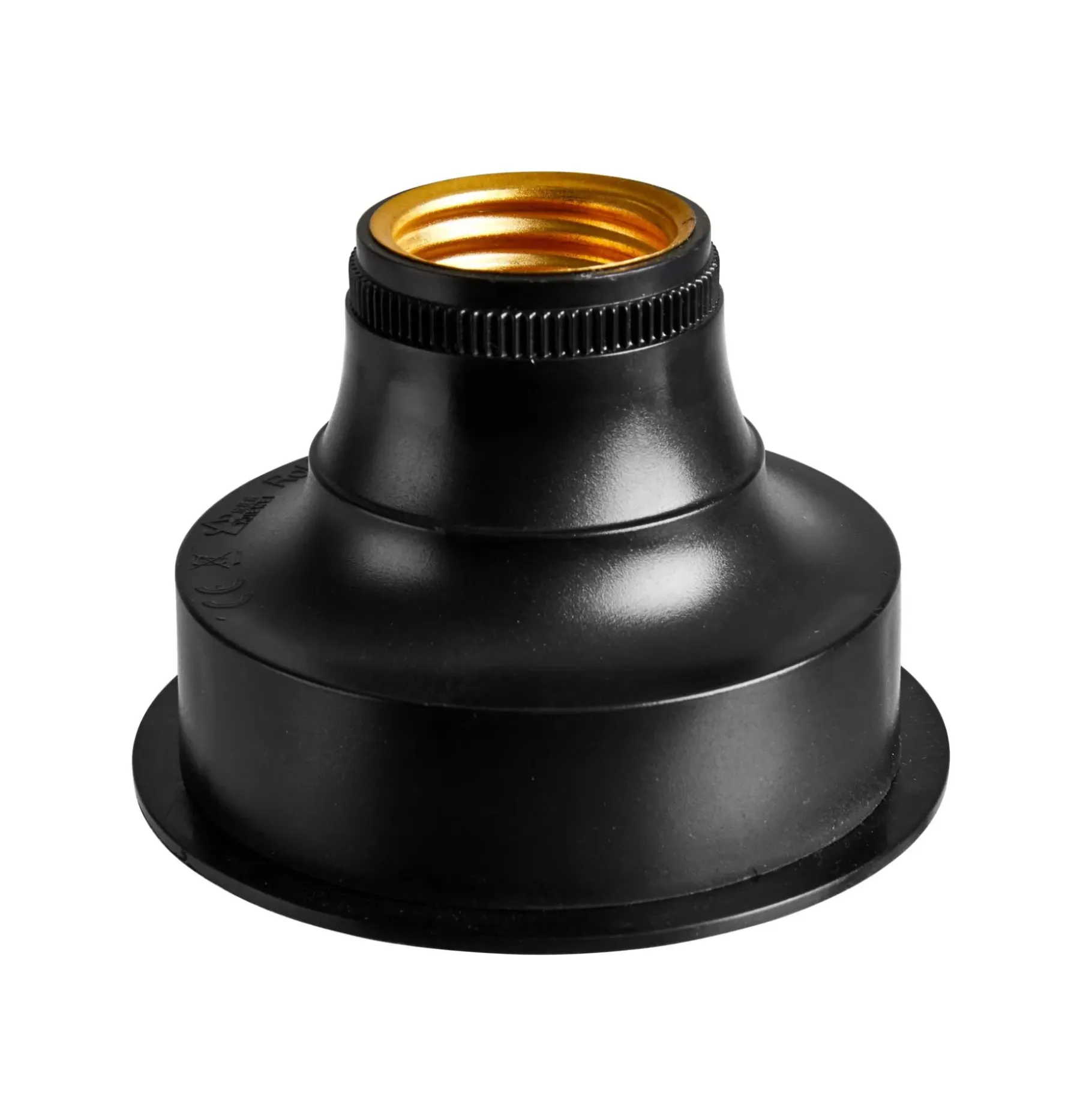 CASA Bati Soporte Lamprar Pila E27 Negro