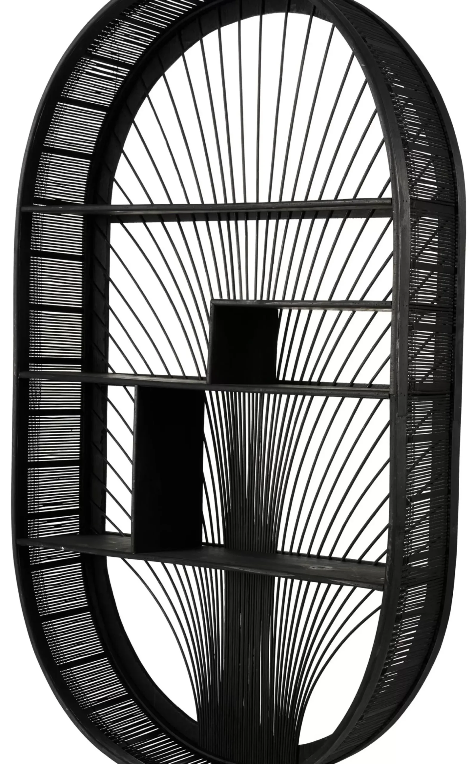 CASA Bavi Estanteria De Pared Negro