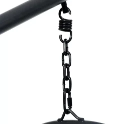 CASA Bazai Silla Colgante Con Soporte Negro