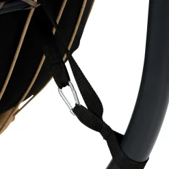 CASA Bazai Silla Colgante Con Soporte Negro