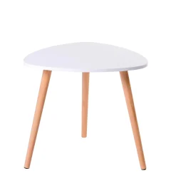 CASA Belliot Mesa Auxiliar Blanco, Natural