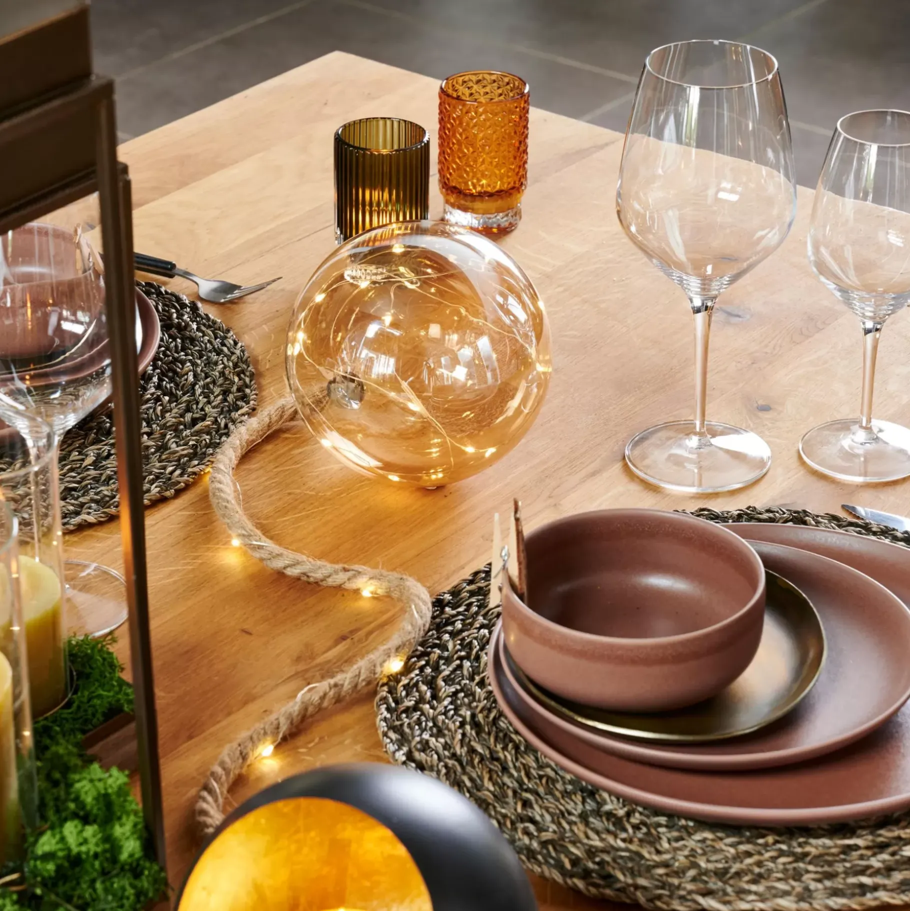 CASA Bloxem Bola Decorativa Con 21 Leds Dorado