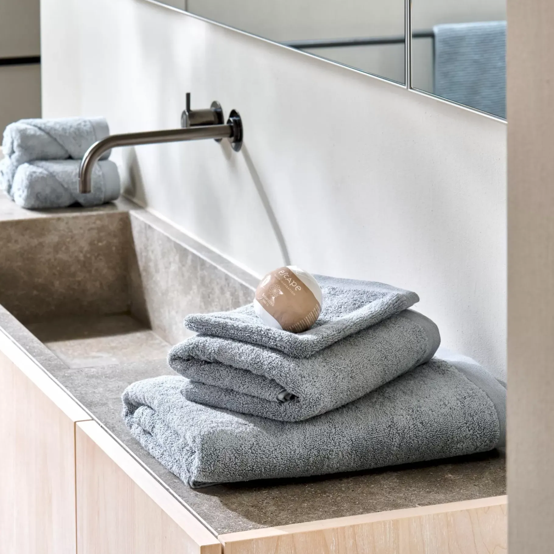 CASA B-Lux Toalla De Bano Plateado