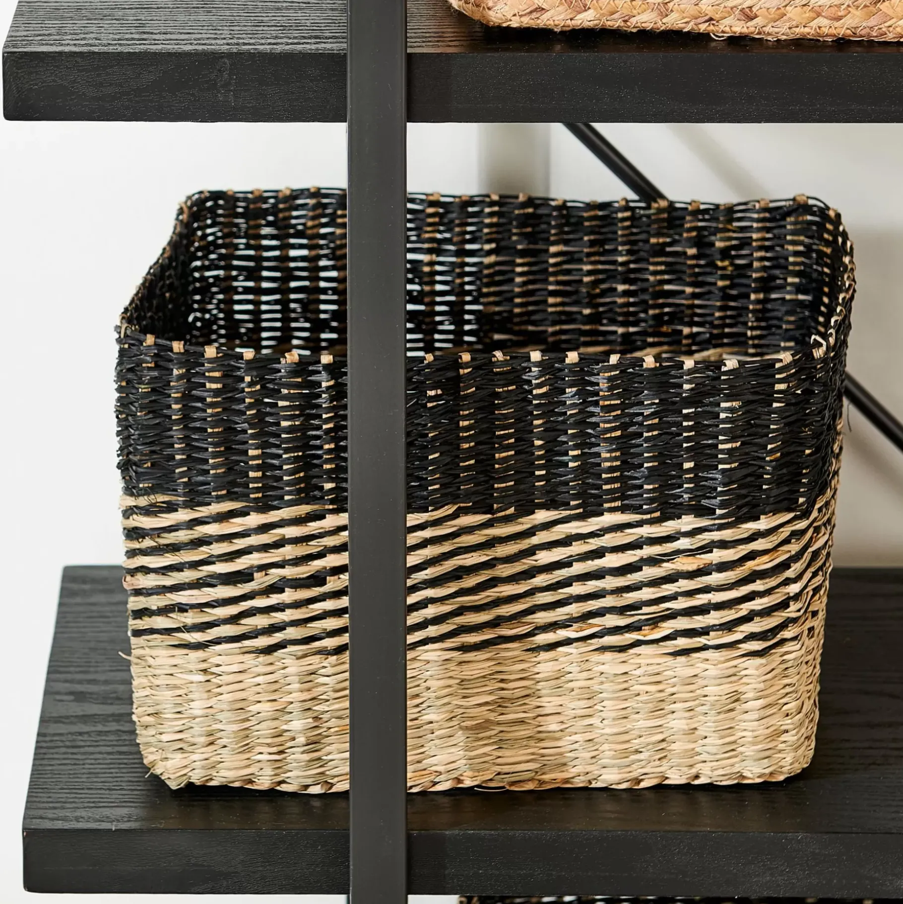 CASA Bobo Cesta Negro, Natural