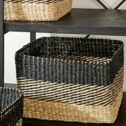 CASA Bobo Cesta Negro, Natural