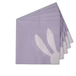 CASA Bunny Paquete De 20 Servilletas Morado
