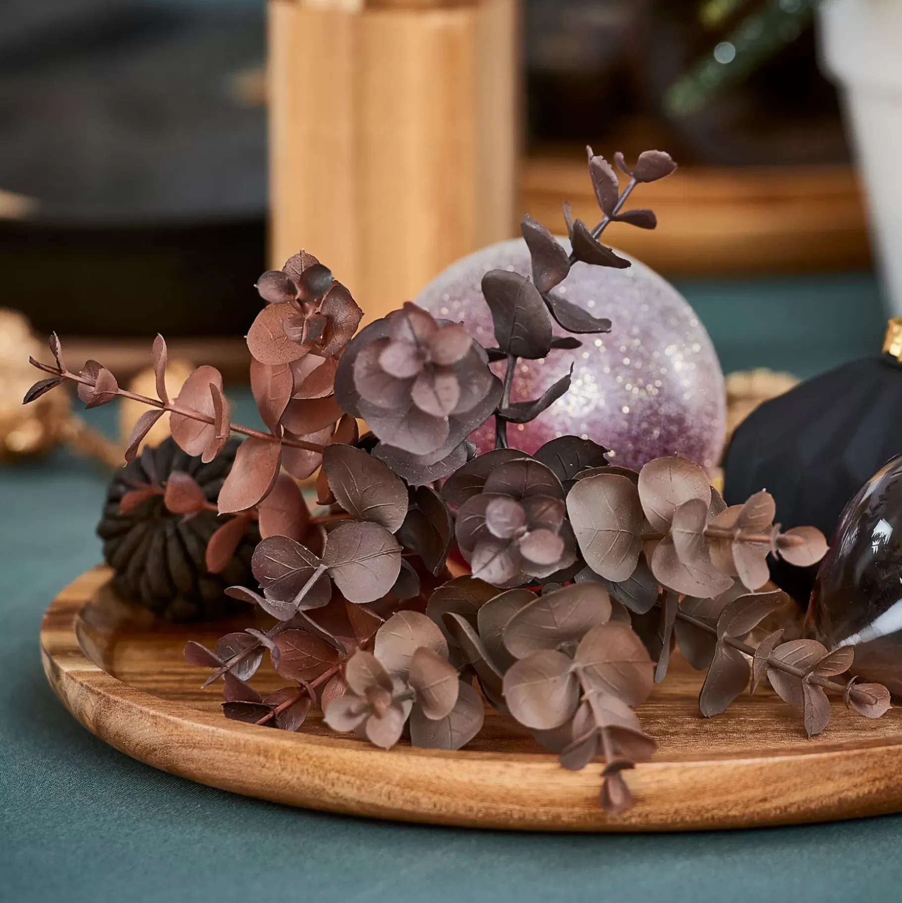 CASA Burgundy Rama Sintetico Rojo, Burdeos