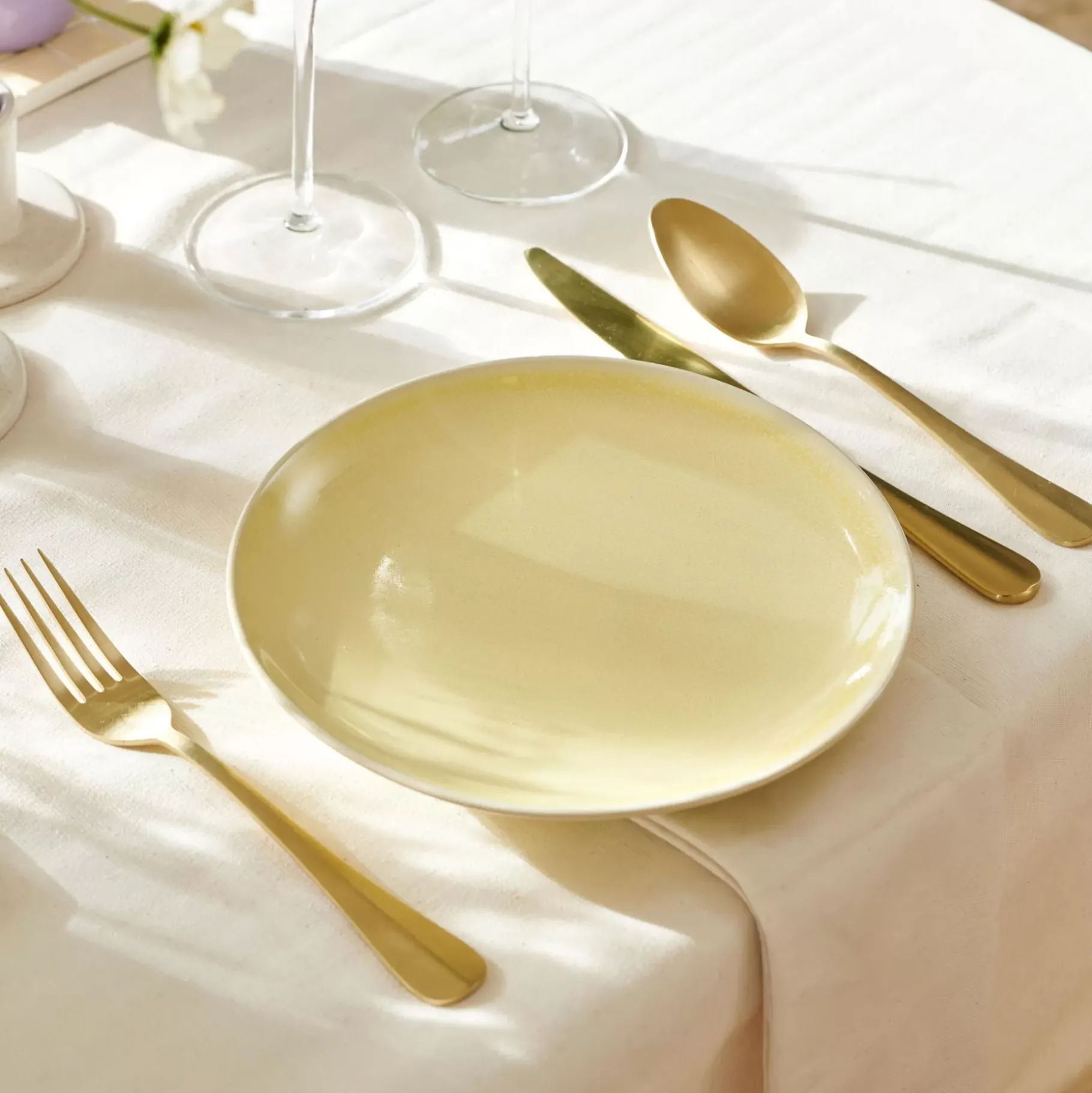 CASA Candy Plato Amarillo Claro