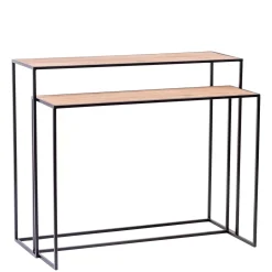 CASA Combo Consola Juego De 2 Natural