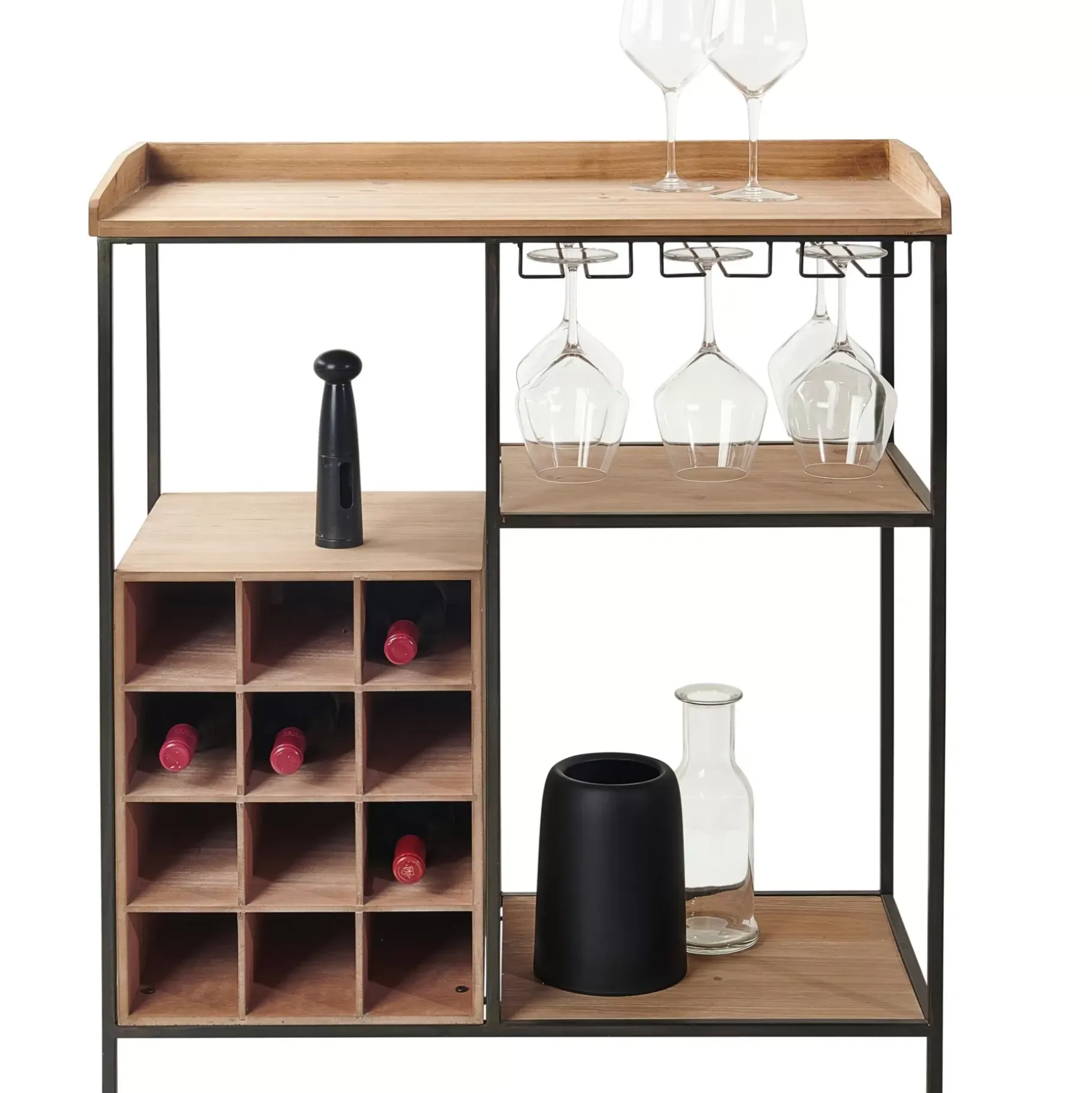 CASA Damian Estanteria De Pared Negro