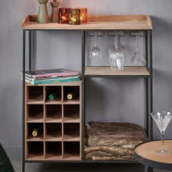 CASA Damian Estanteria De Pared Negro