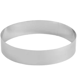 CASA Damier Anillo Para Tarta Juego De 4 Plateado