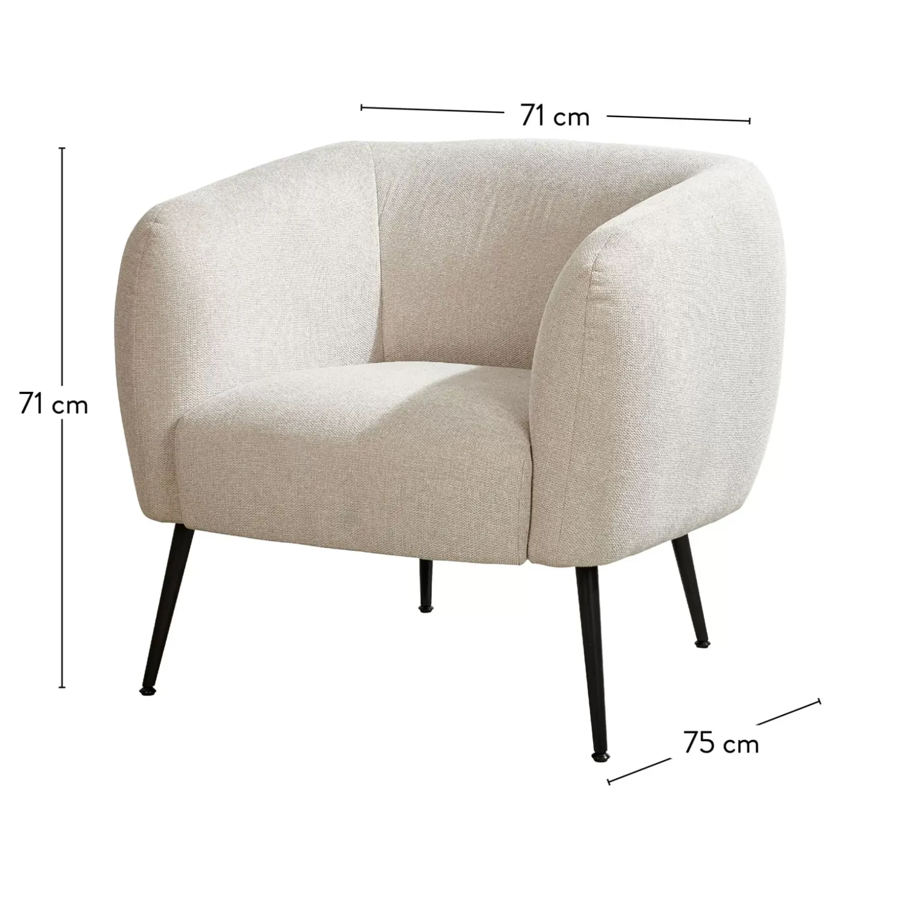 CASA Davi Butaca Color Hueso