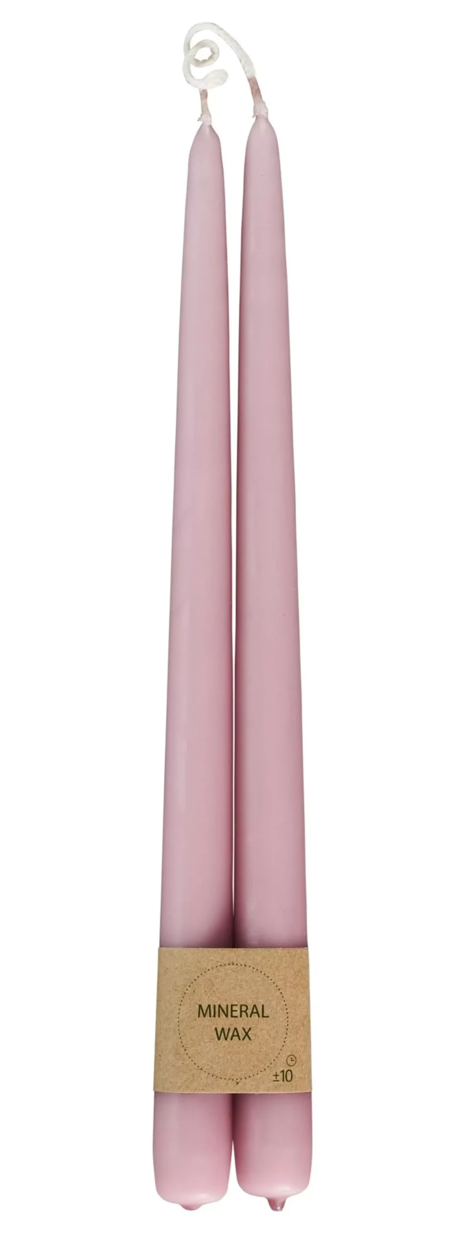 CASA Duo Velas Largas Juego De 2 Rosa