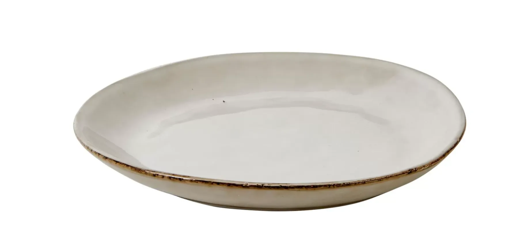 CASA Earth Marl Plato De Postre Crema