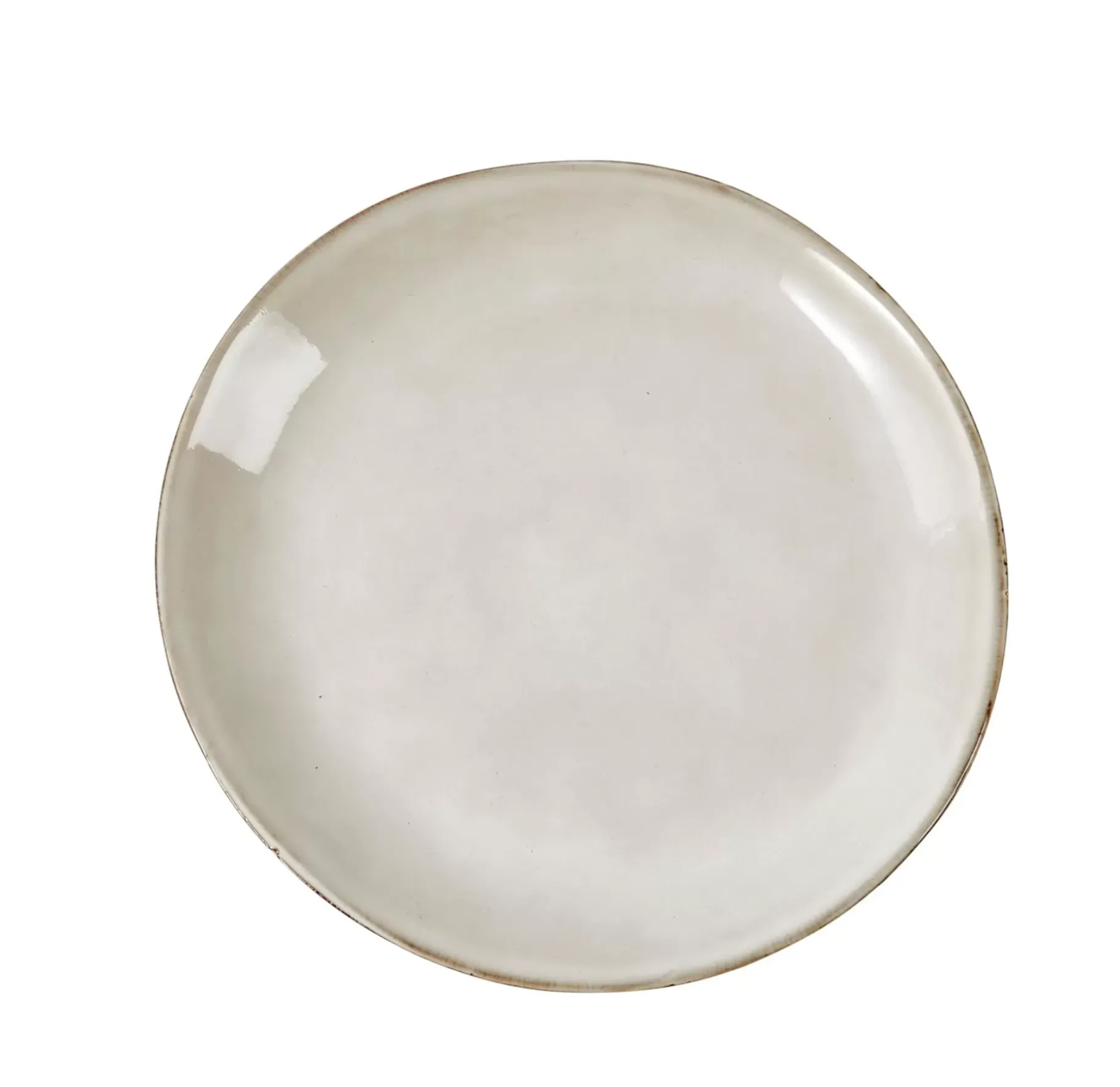 CASA Earth Marl Plato De Postre Crema