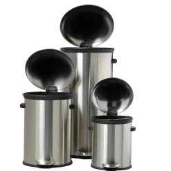 CASA Elegance Cubo Con Pedal 12L Plateado