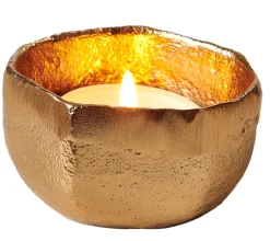 CASA Erba Soporte Para Vela Pequena Dorado