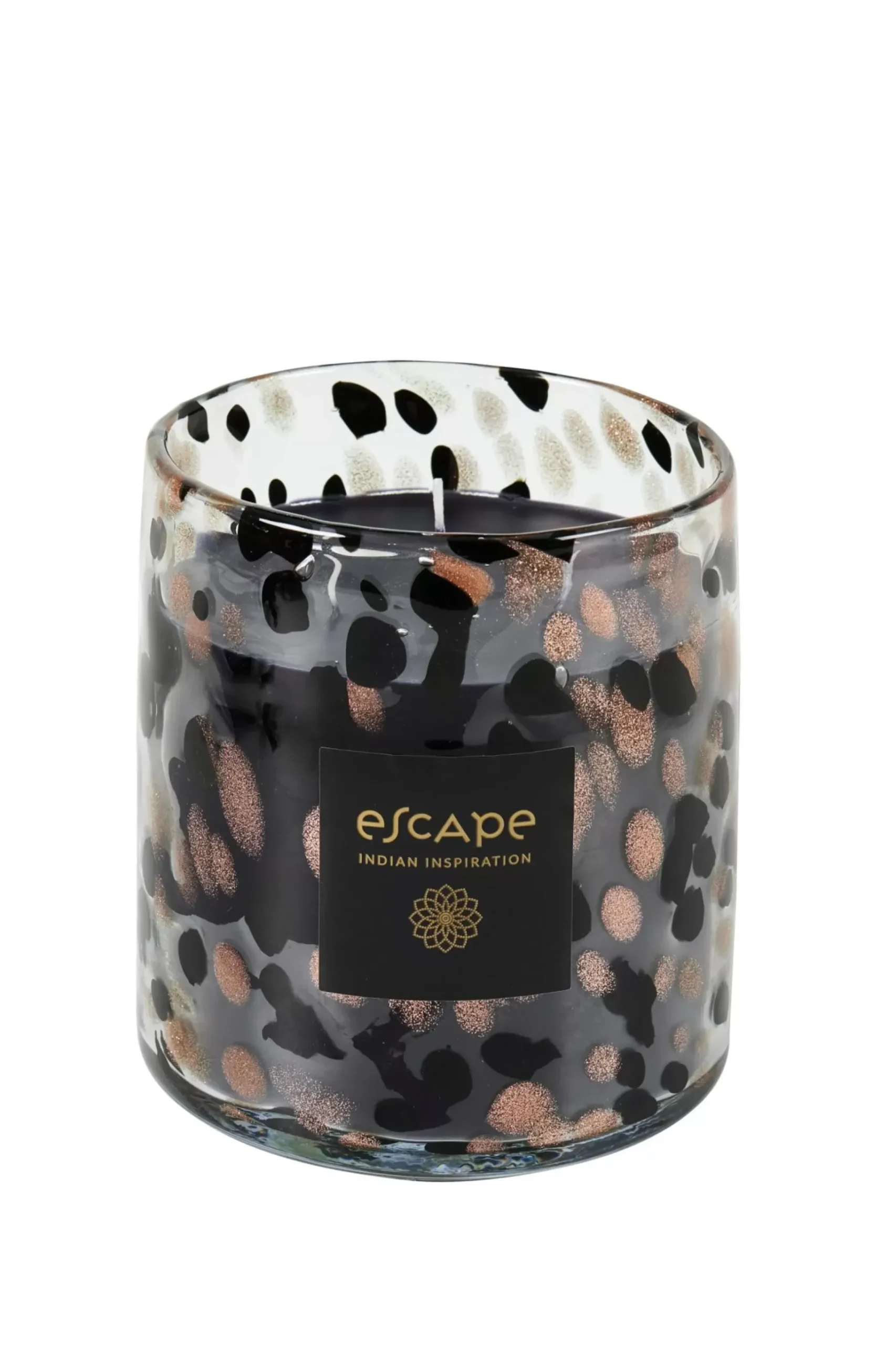 CASA Escape Indian Inspiration Vela Perfumada Xl Negro, Cobrizo, Multicolor