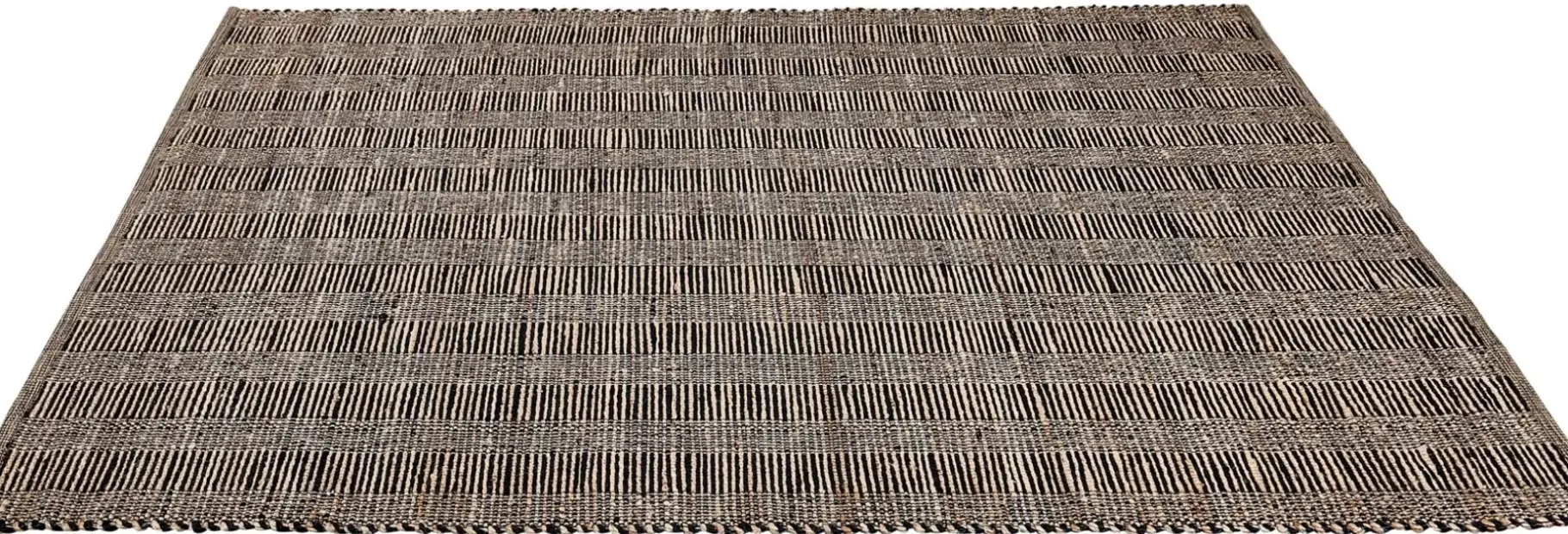 CASA Ethnic Alfombra Negro, Natural