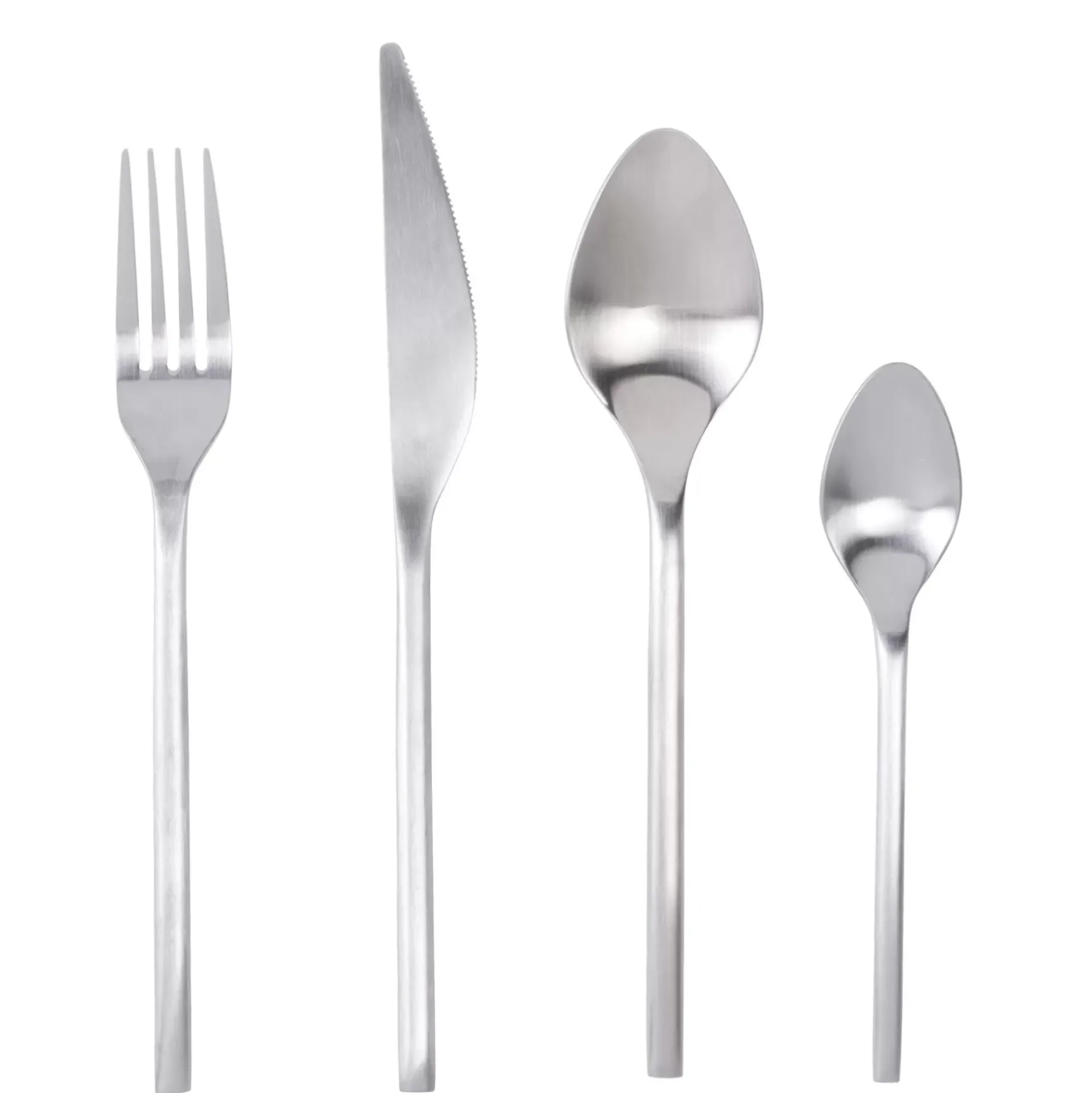 CASA Etna Satin Cubierto De 16 Piezas Plateado