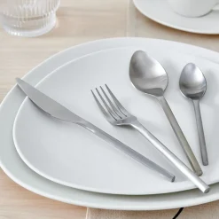 CASA Etna Satin Cubierto De 16 Piezas Plateado