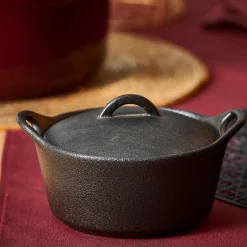 CASA Fero Cazuela Para Horno Con Tapa Negro