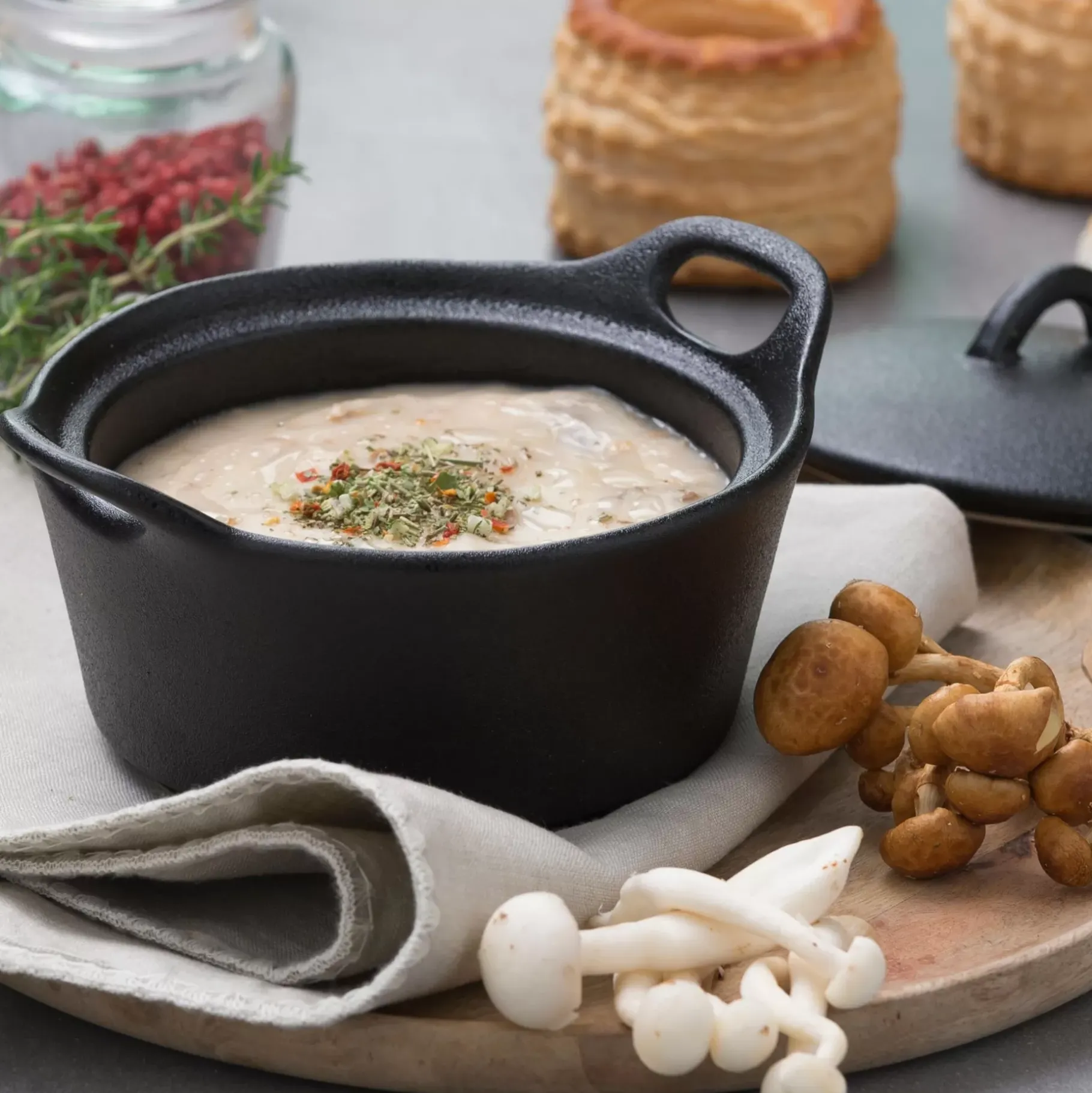 CASA Fero Cazuela Para Horno Con Tapa Negro
