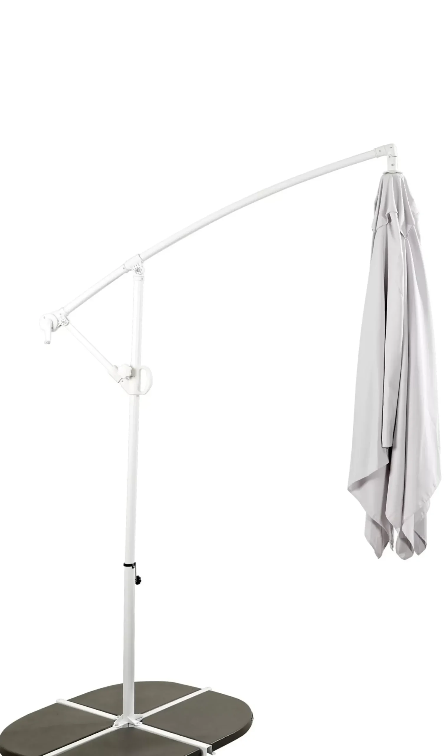 CASA Fiji Parasol Colgante Sin Pie Gris Claro