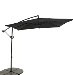 CASA Fiji Parasol Colgante Sin Pie Negro